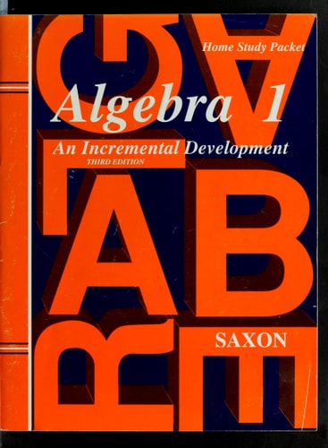 Saxon Algebra 1 Tests and Answer Key Third Edition