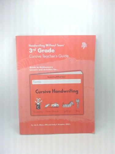 Handwriting Without Tears 3rd Grade Cursive Teacher's Guide
