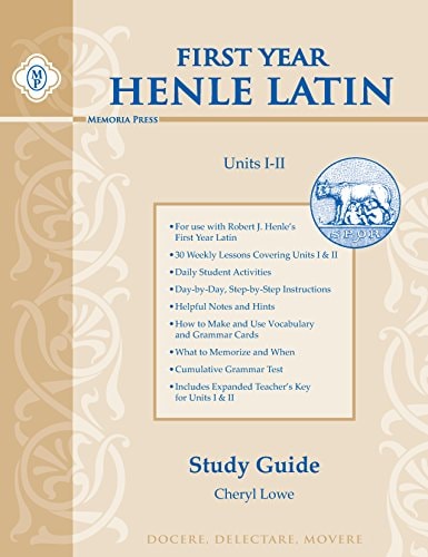 Henle Latin I Study Guide Units I & II (Latin Edition)