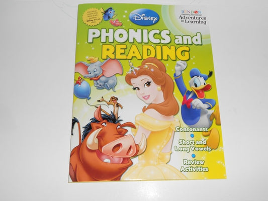 Disney Adventures in Learning Phonics & Reading Workbook (Grade 1)