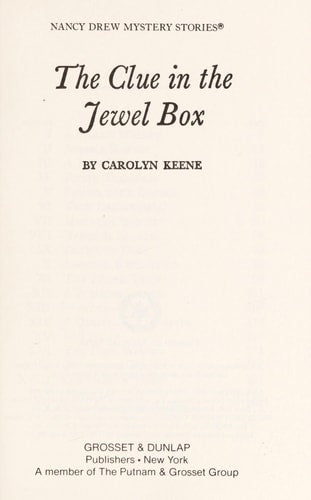 NANCY DREW THE CLUE IN THE JEWEL BOX # 20