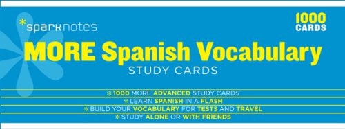 More Spanish Vocabulary SparkNotes Study Cards (Volume 14)