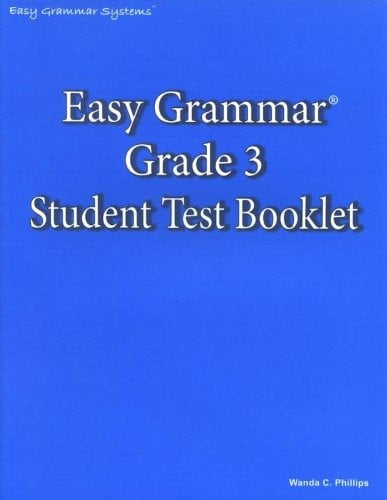 Easy Grammar Grade 3 Student Test Booklet