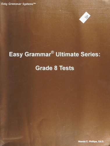 Easy Grammar Ultimate Series Grade 8 Tests