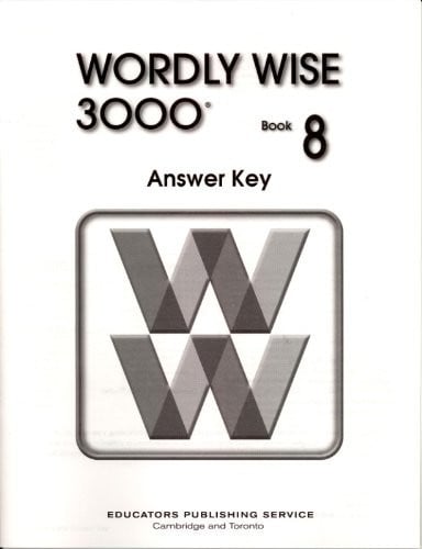 Wordly Wise 3000 Book 8 Answer Key