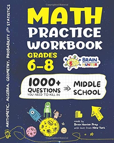 Math Practice Workbook Grades 6-8