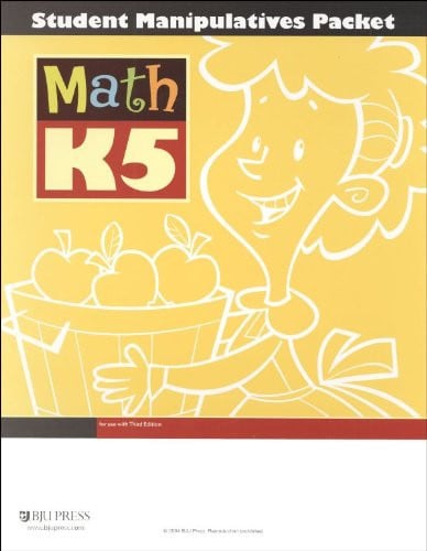 Math K5 Student Manipulatives Packet, Bob Jones