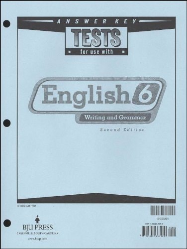 English 6 Tests