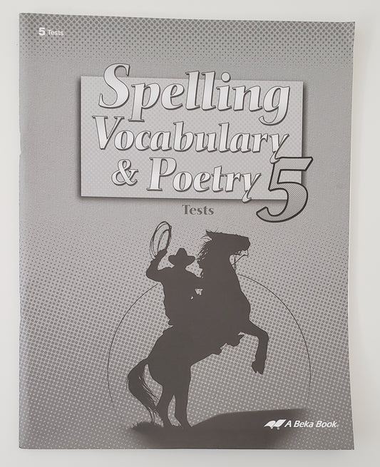 Spelling, Vocabulary, & Poetry 5 Tests
