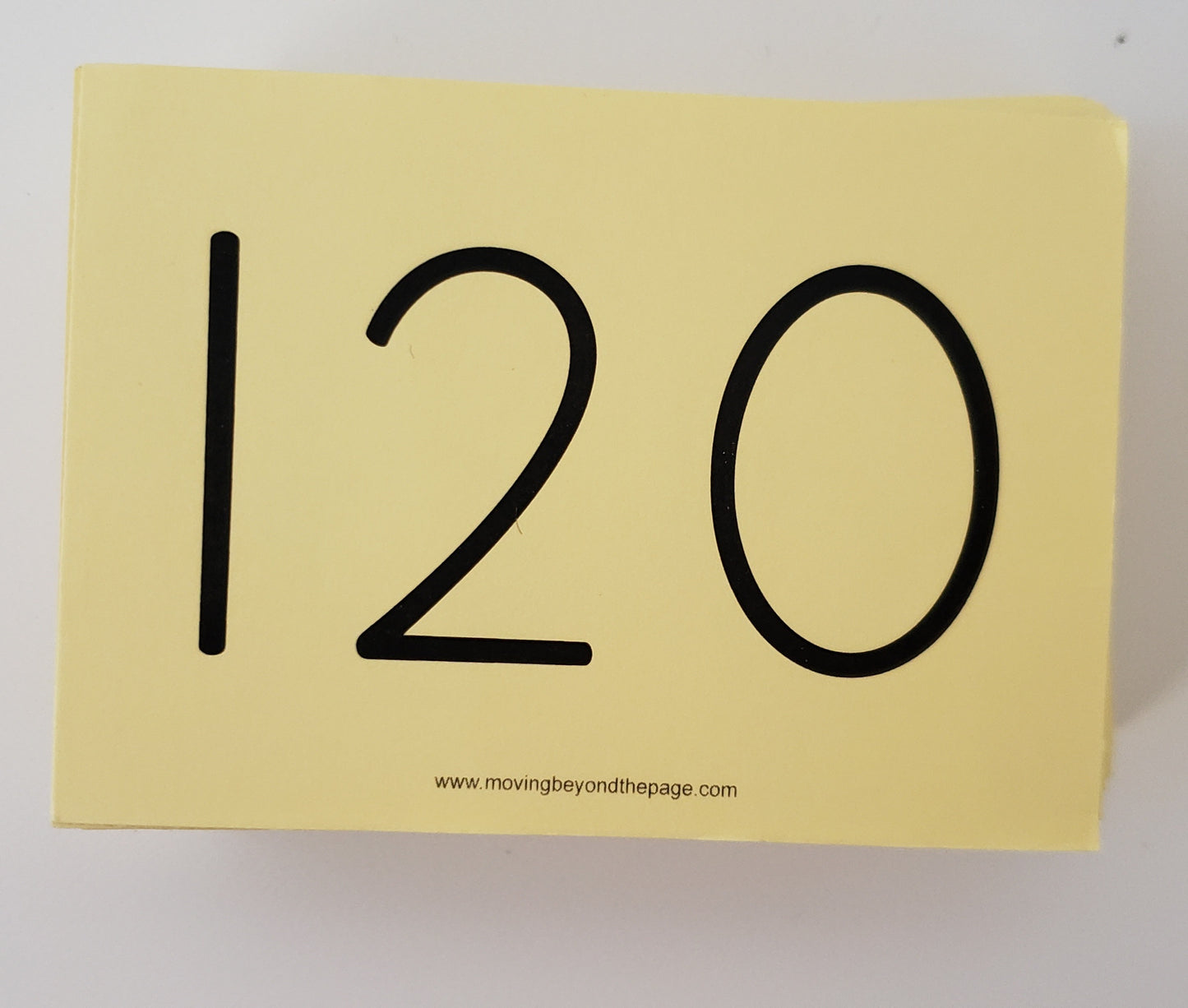 Moving Beyond the Page Number Cards 1-100