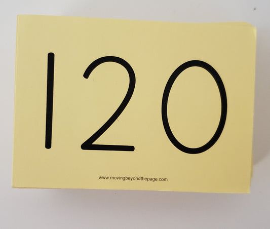 Moving Beyond the Page Number Cards 1-100