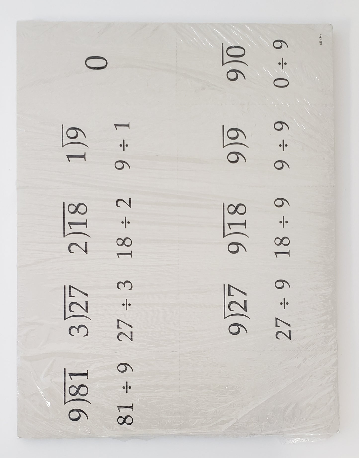Saxon Math 3 Fact Card Set ONLY
