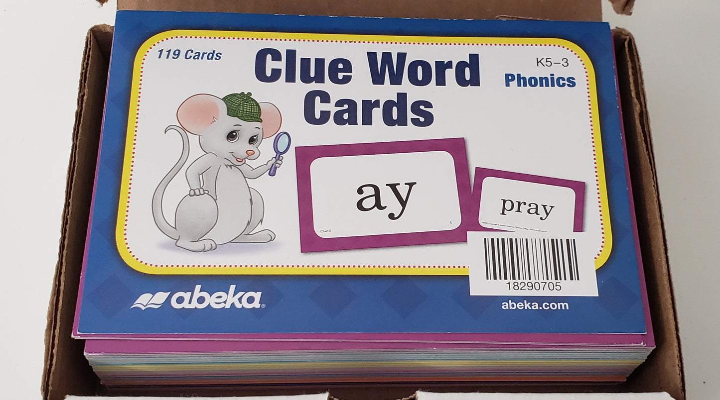 Clue Word Cards