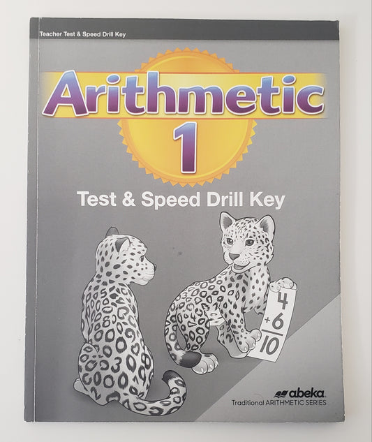 Arithmetic 1 Test & Speed Drill Key