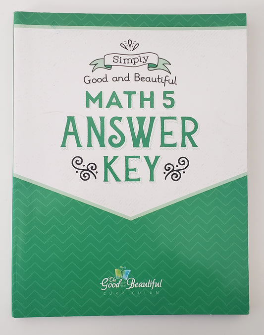 Math 5 Answer Key