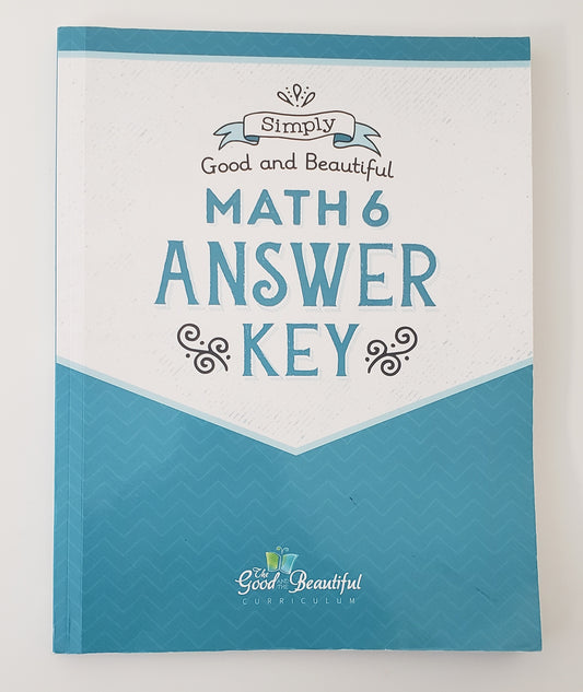 Math 6 Answer Key