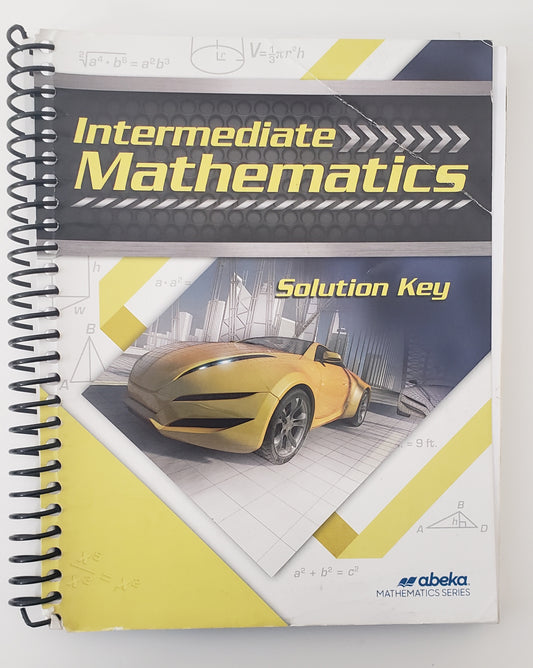 Intermediate Mathematics Solution Key