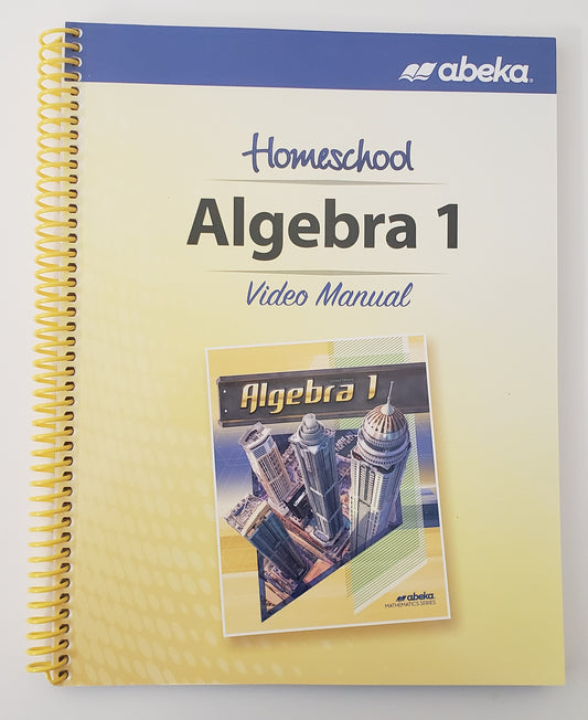 Algebra 1 Video Manual