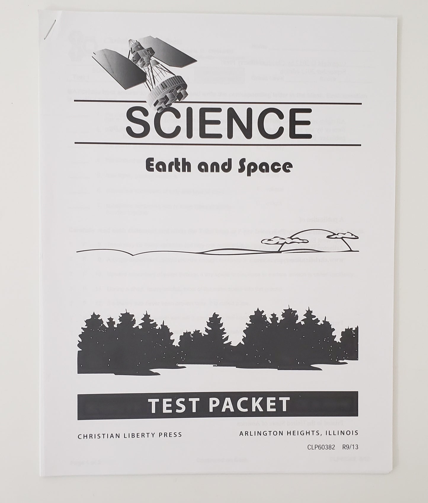 Science: Earth and Space Test Packet