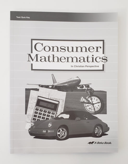 Consumer Mathematics - Test/Quiz Key