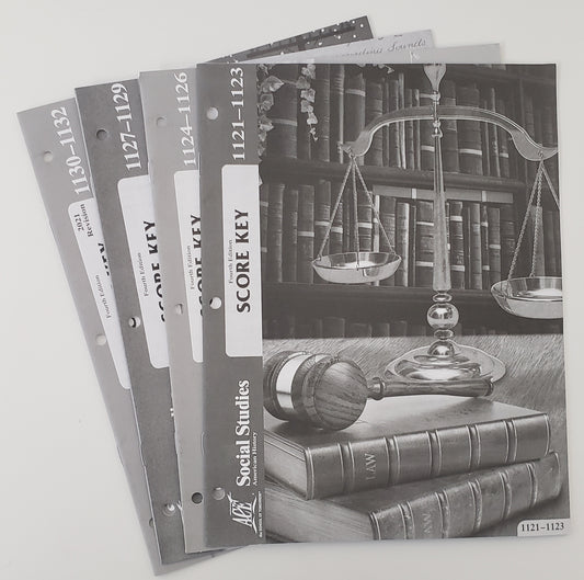 Grade 11 American History Keys 1121-1132