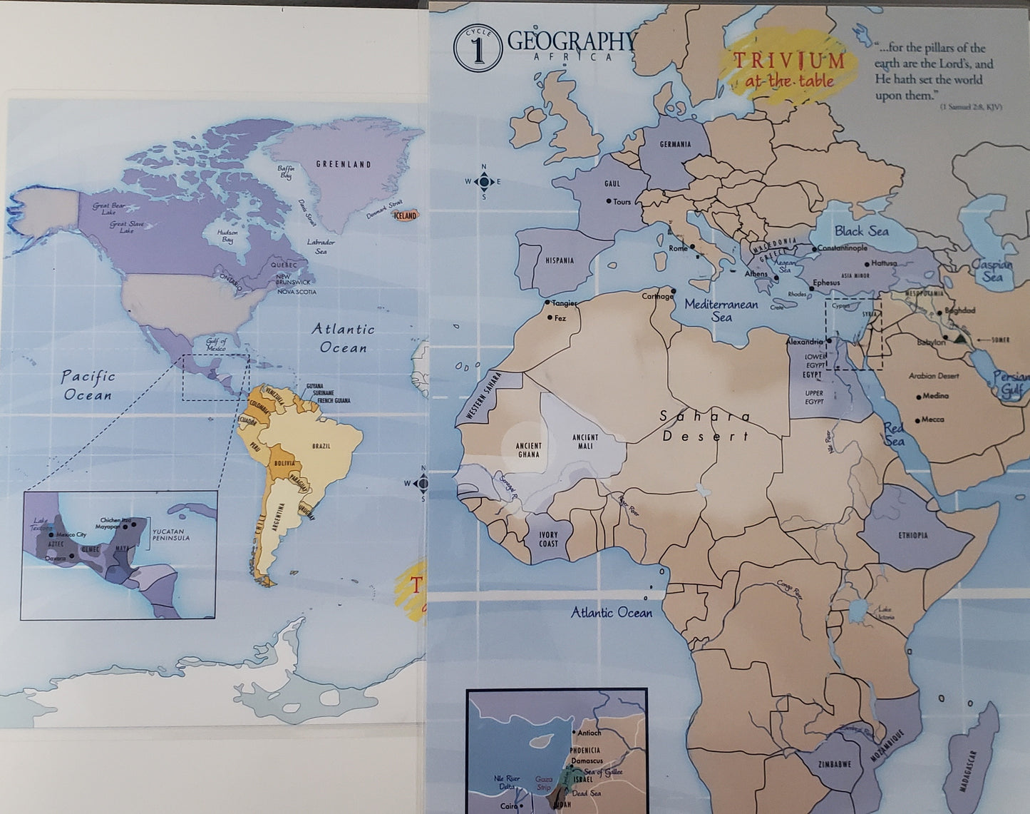 Trivium at the Table Geography, Cycle 1 Set of 2