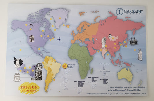 Cycle 1 Geography World Map