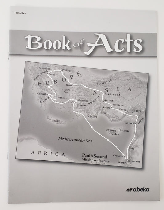 Book of Acts Test Key
