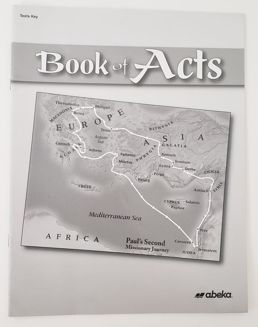Book of Acts Test Key