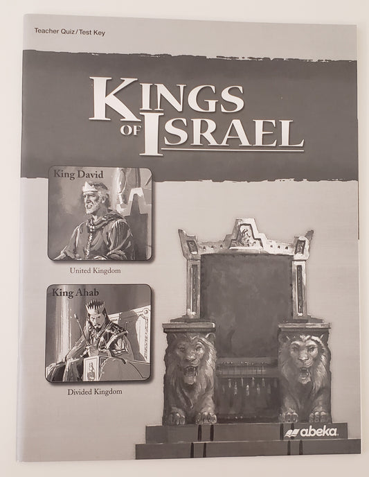 Kings of Israel Quiz/Test Key