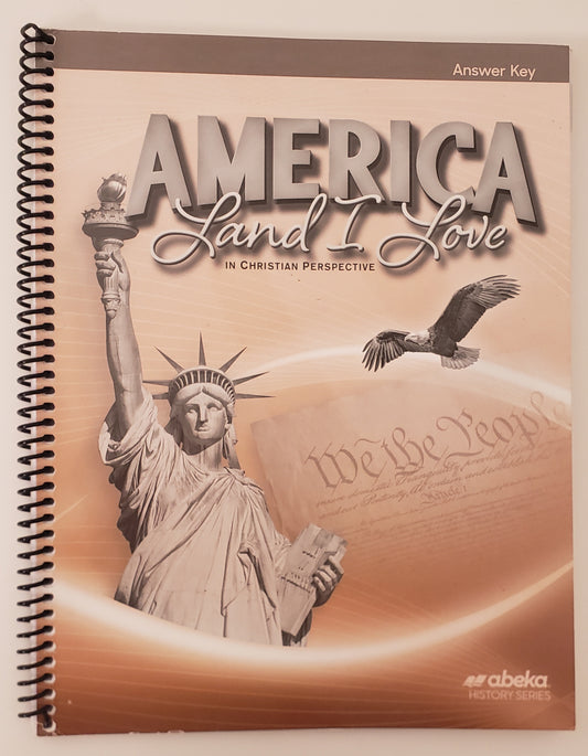 America Land I Love Answer Key