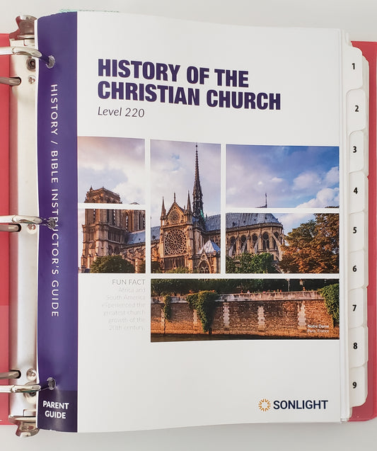 History of the Christian Church 220 Parent Guide