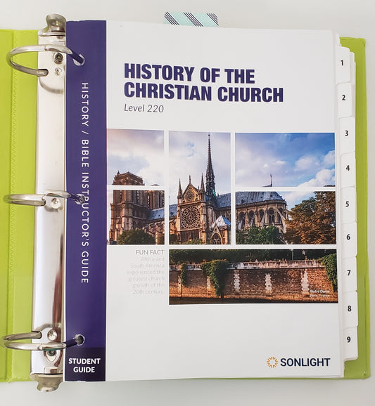 History of the Christian Church 220 Student Guide