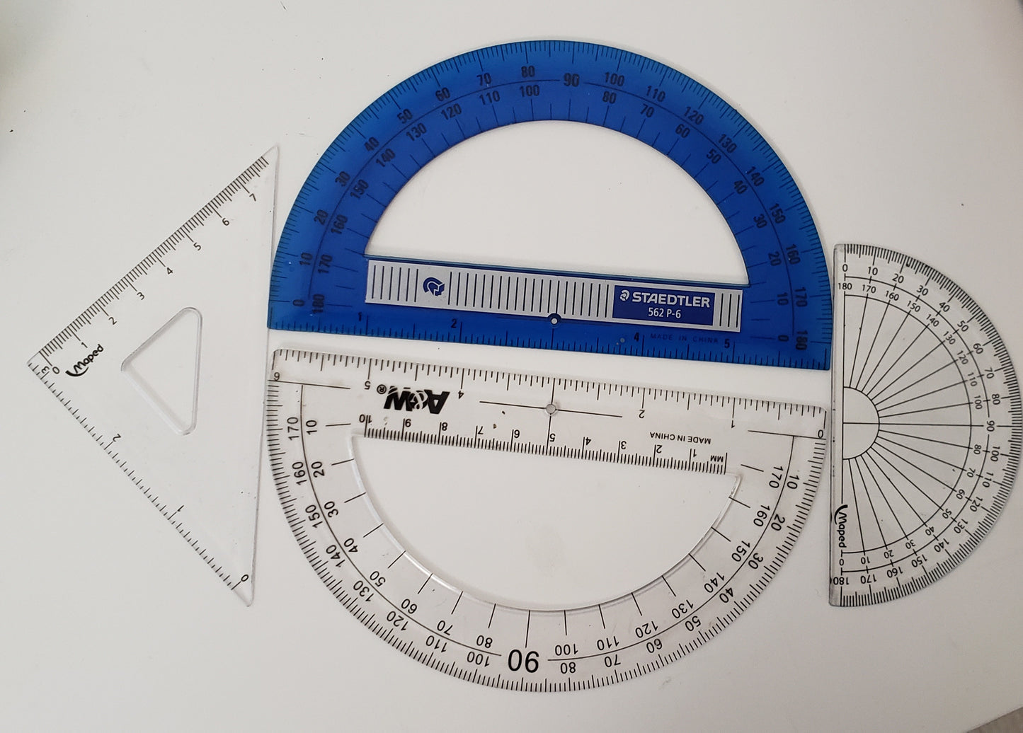 Protractors set of 4