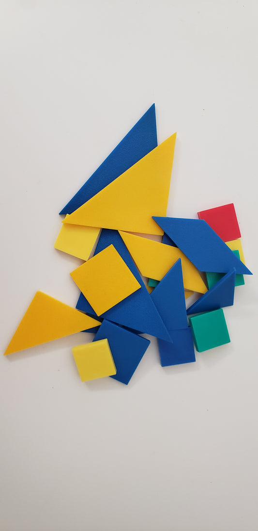 Plastic tangrams