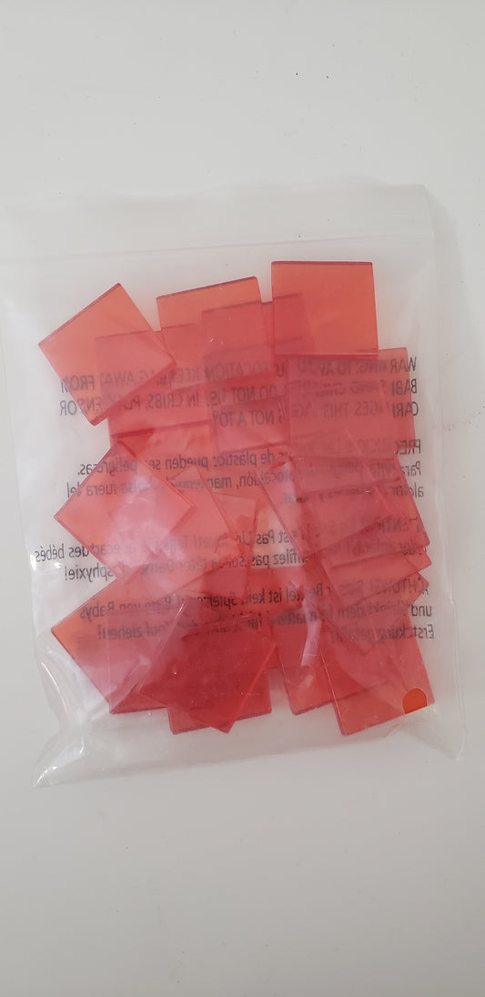 Red Plastic Square Tiles