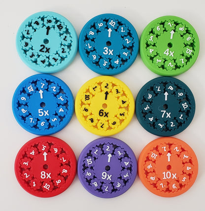Multiplication & Division Fidget Spinners (Set of 9)