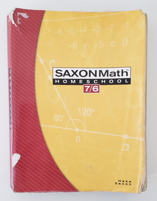 Saxon Math Homeschool 7/6