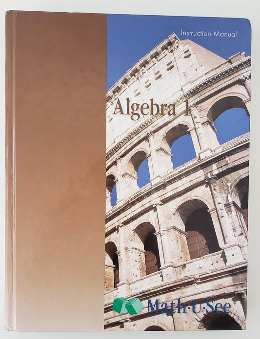 Algebra 1 Instruction Manual