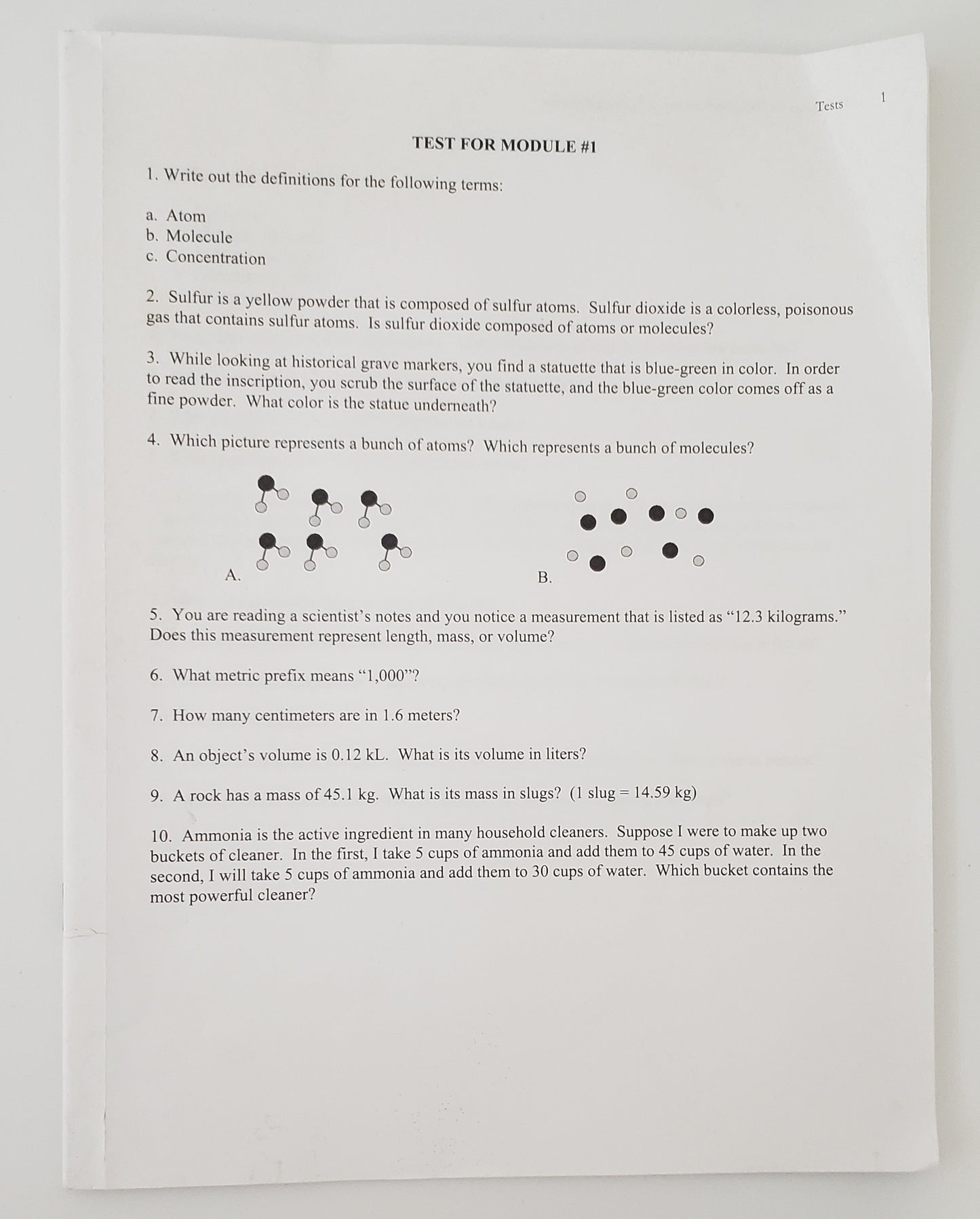 Exploring Creation with Physical Science 2nd Edition Test Booklet