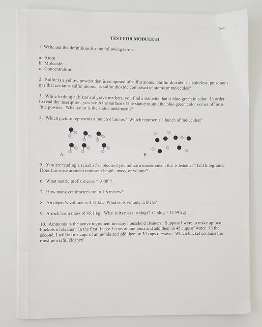 Exploring Creation with Physical Science 2nd Edition Test Booklet