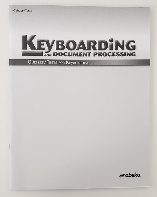 Keyboarding Quizzes & Tests
