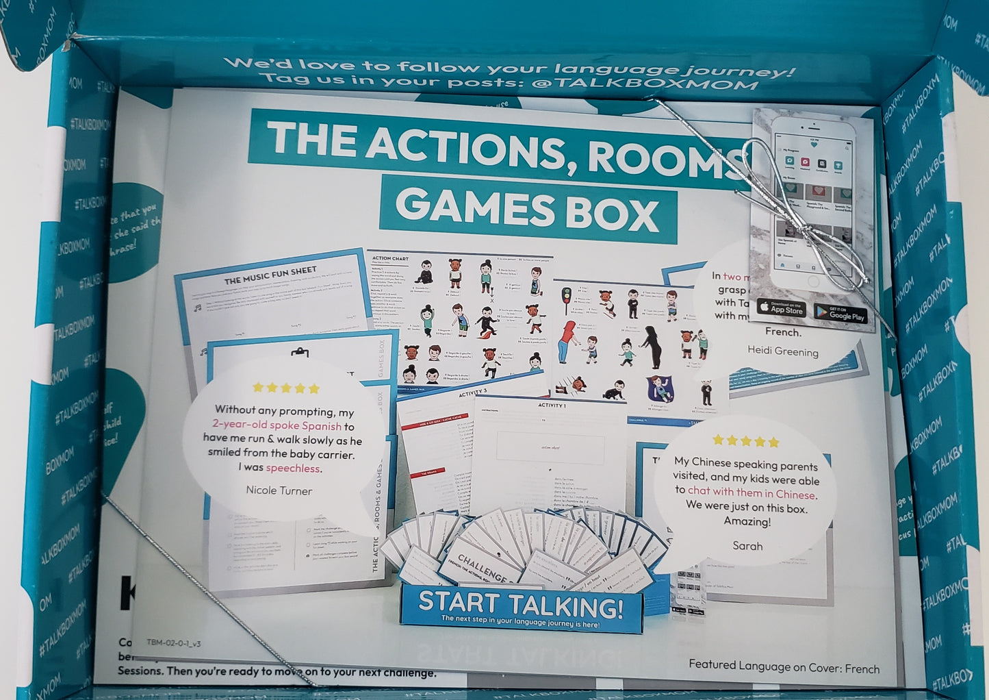 Talk Box Spanish Box 2: Actions, Rooms, & Games