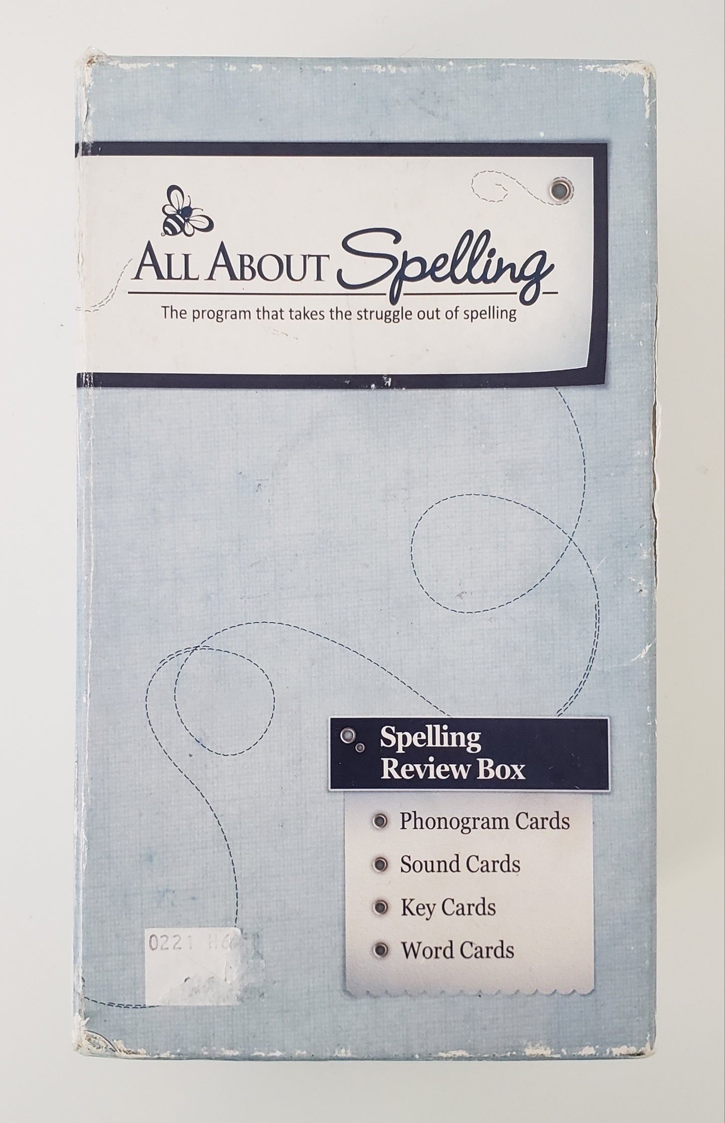 All About Spelling Review Box with Level 1-3 Cards and Dividers