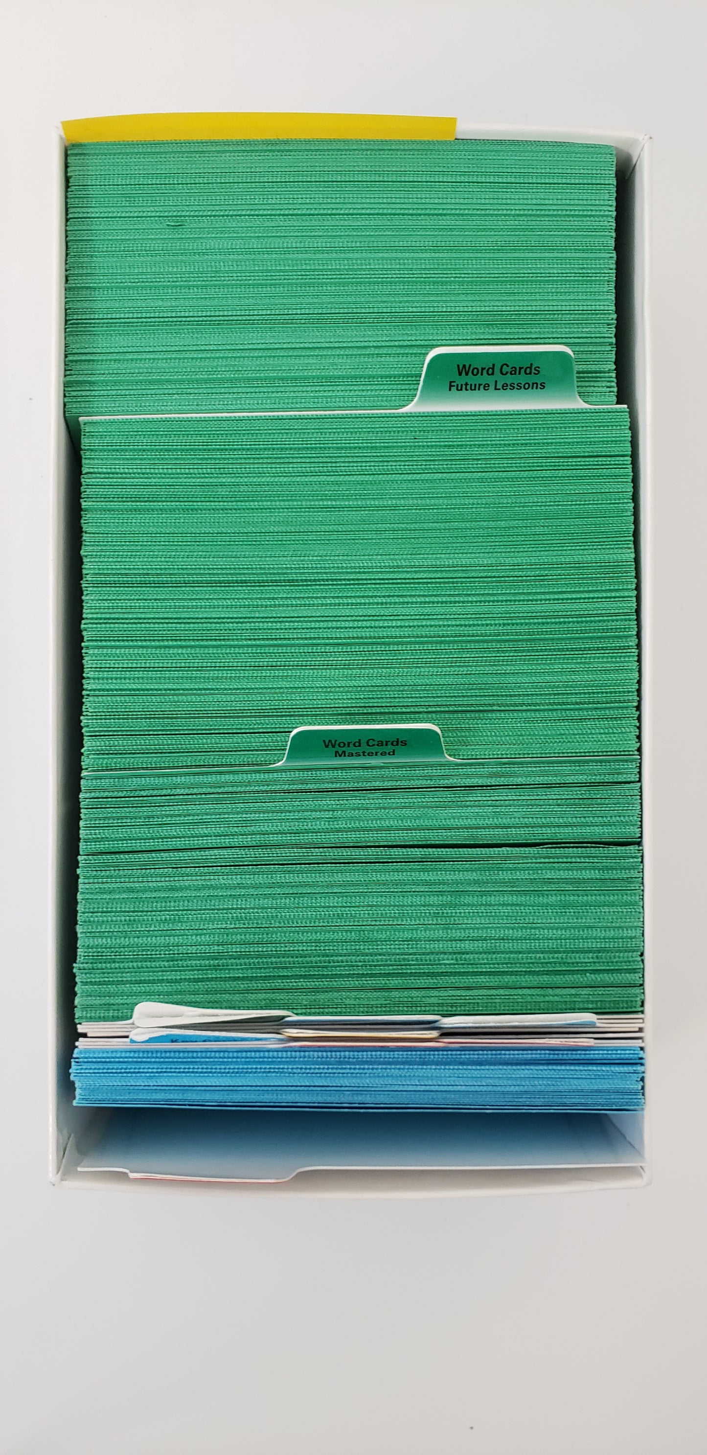 All About Spelling Review Box with Level 1-3 Cards and Dividers