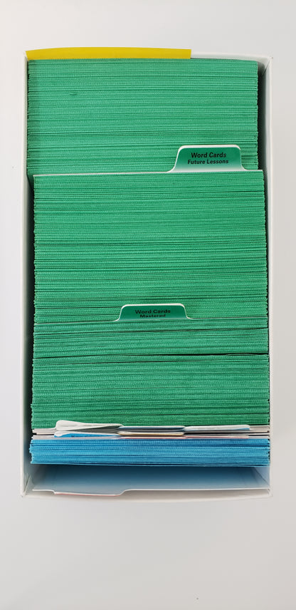 All About Spelling Review Box with Level 1-3 Cards and Dividers