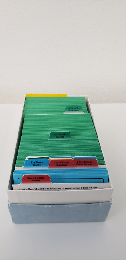 All About Spelling Review Box with Level 1-3 Cards and Dividers