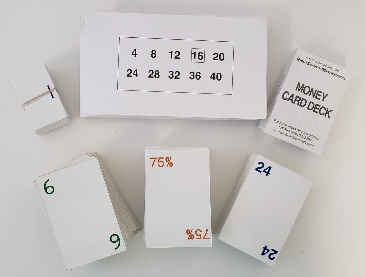 Cards for Math Games