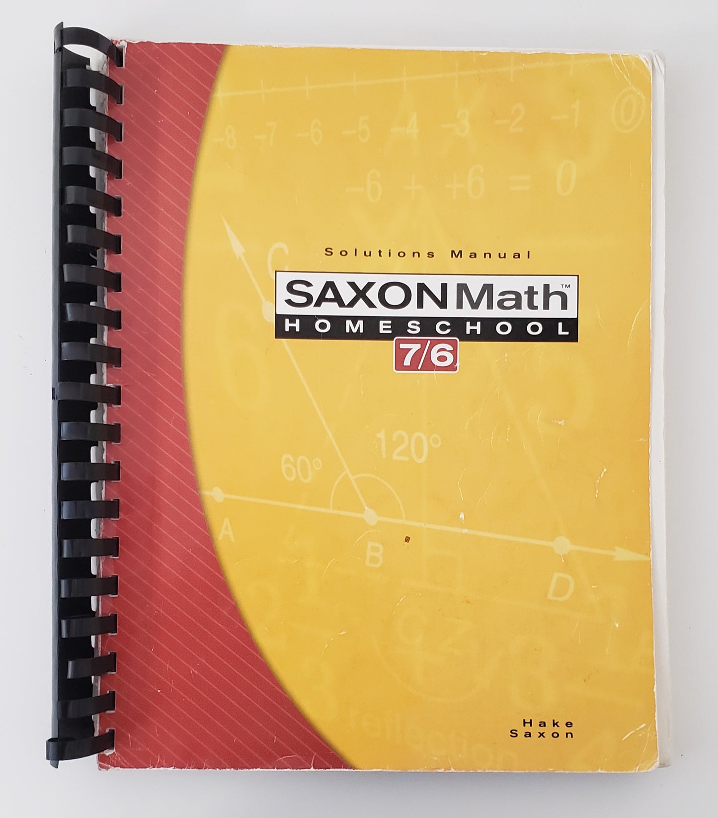 Saxon Math 7/6, Homeschool Edition: Solutions Manual