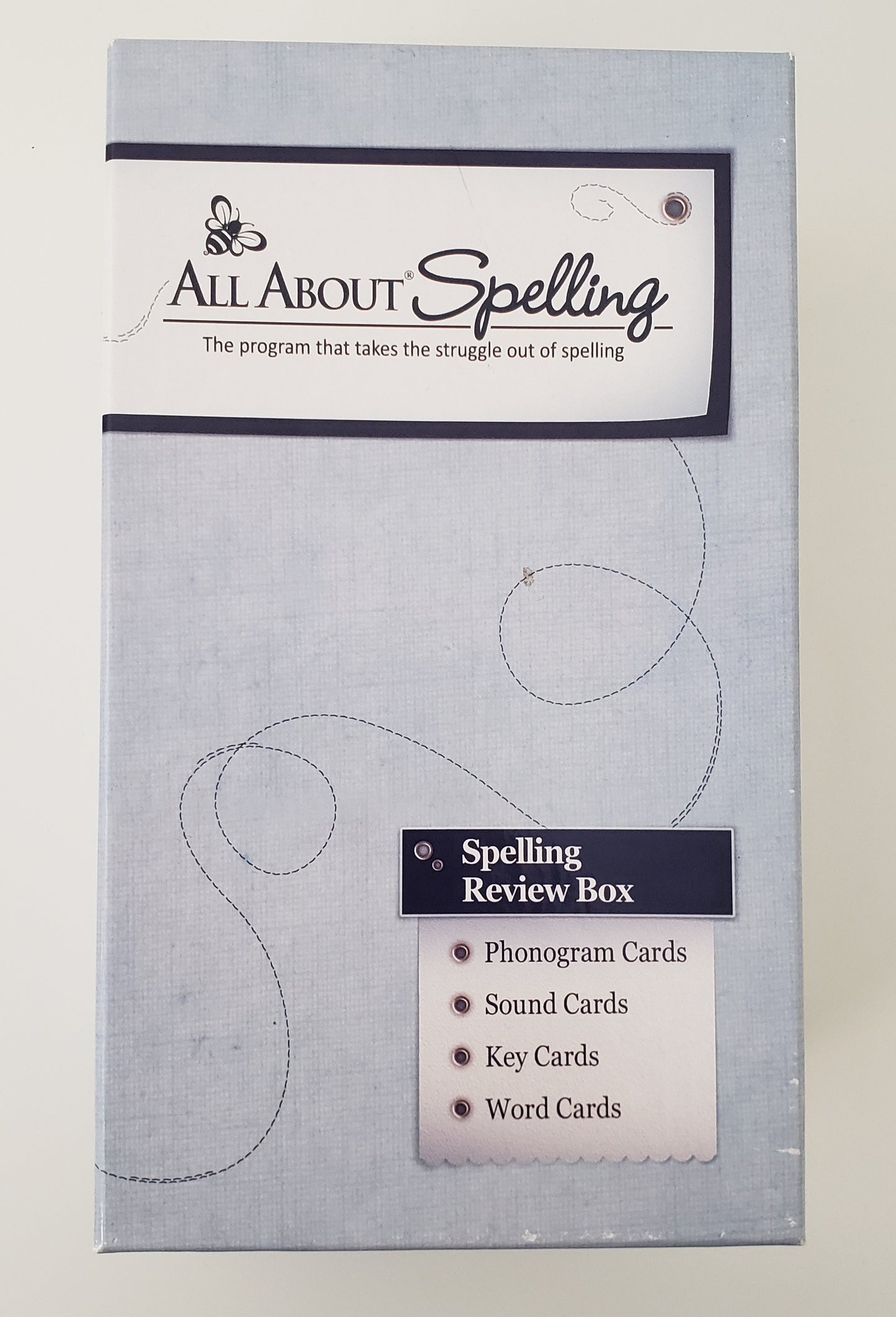 All About Spelling Level 2 Review Cards with box and dividers